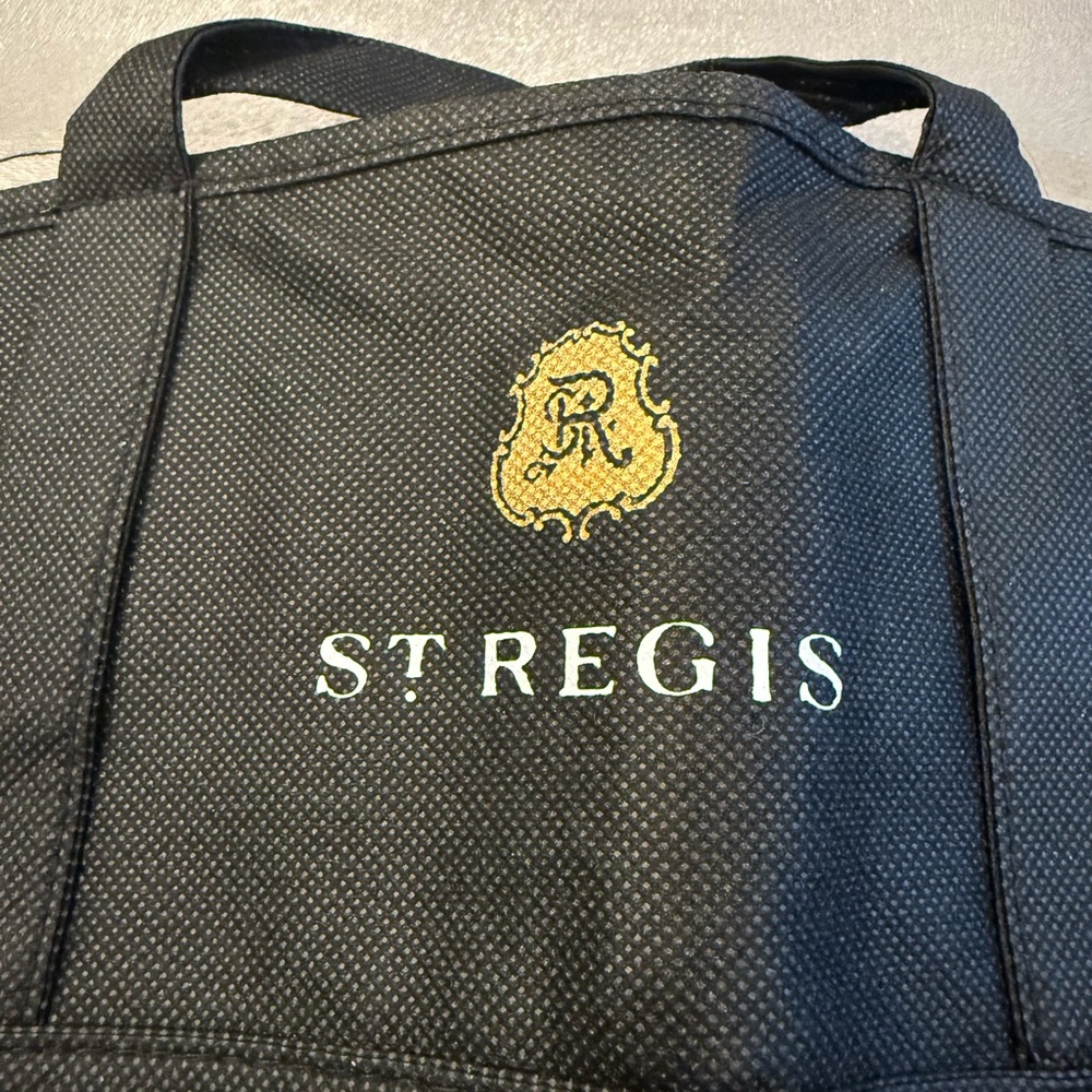 St Regis Black Garment Bag.